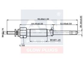 Akron Malò AN014243 - CANDELETTA TOYOTA - DAIHATSU